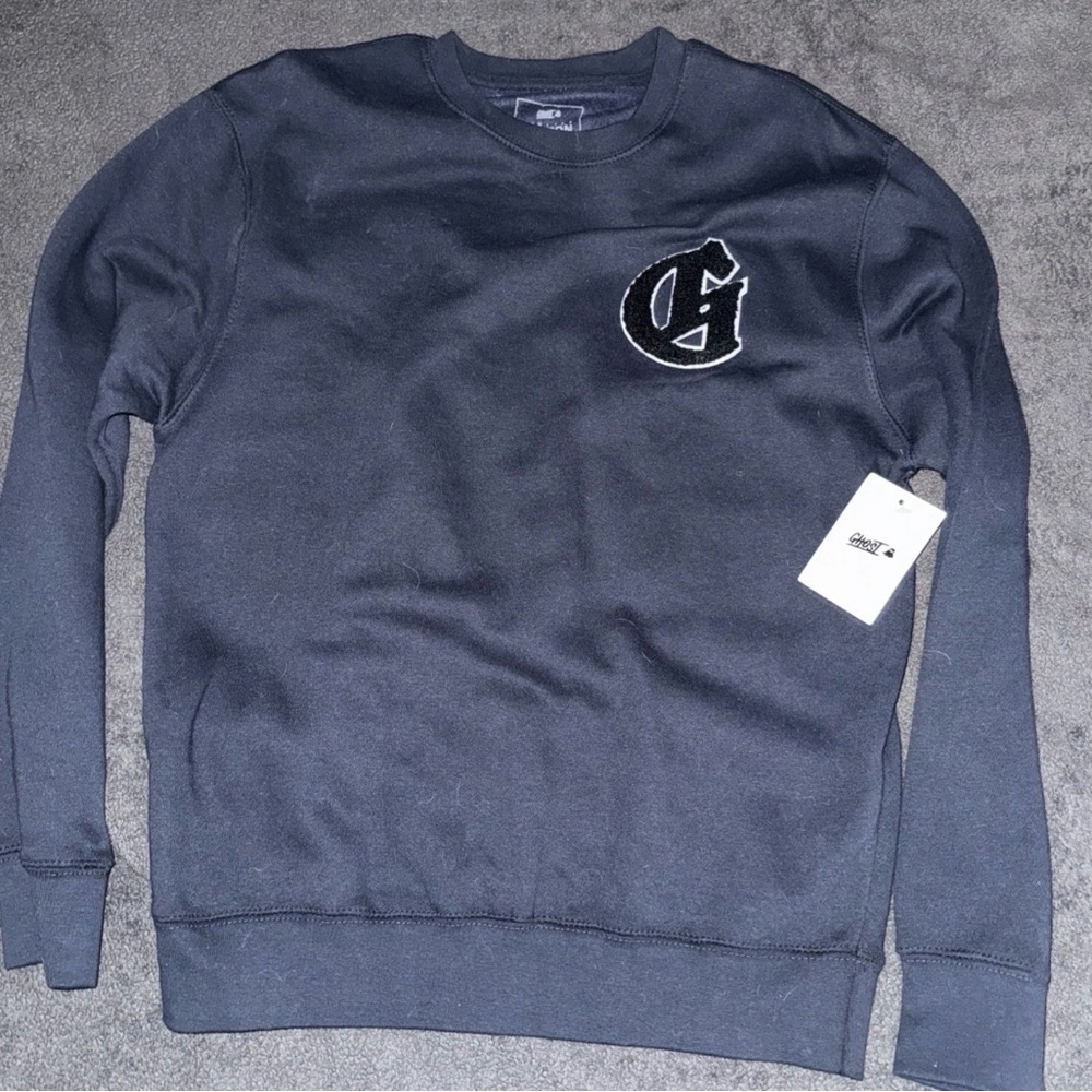 GHOST Limited Edition Navy Crewneck Sherpa G
